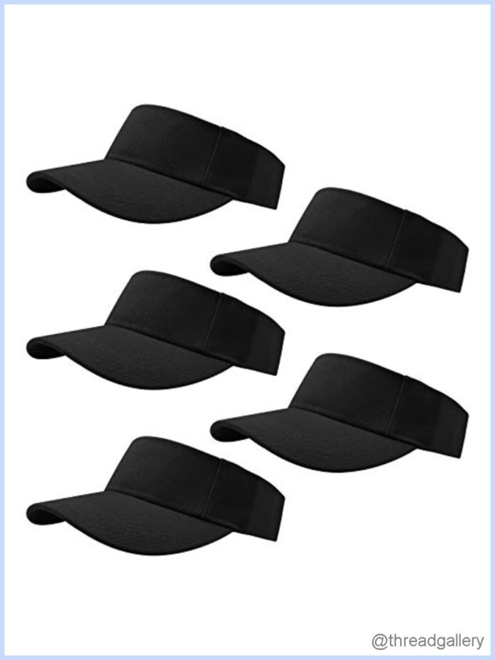 5 PCS Adjustable Sport Visors Sun Hats for Women Men
